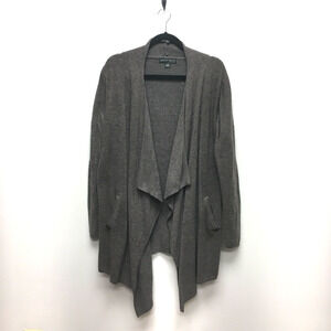 Barefoot Dreams CozyChic Lite Womens Taupe Island Wrap Open Front Cardigan L/XL